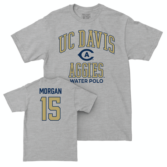 UC Davis Men's Water Polo Sport Grey Classic Tee - Matt Morgan | #15 Small