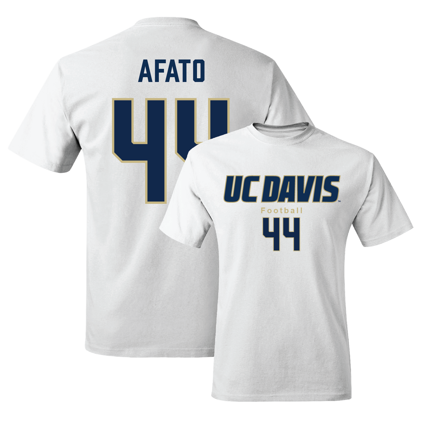 White Football Classic Comfort Colors Tee 4 Youth Small / Nick Afato | #44