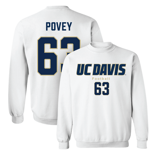 White Football Classic Crew 4 Youth Small / Peter Povey | #63