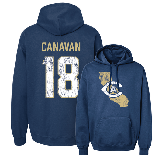 Navy Women's Soccer State Hoodie 2 Youth Small / Sarah Canavan | #18