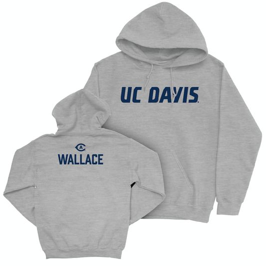 UC Davis Women's Track & Field Sport Grey Aggies Hoodie - Stormy Wallace Small