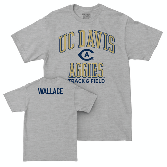 UC Davis Women's Track & Field Sport Grey Classic Tee - Stormy Wallace Small