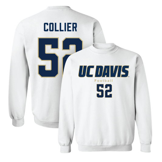 White Football Classic Crew 5 Youth Small / Zaire Collier | #52