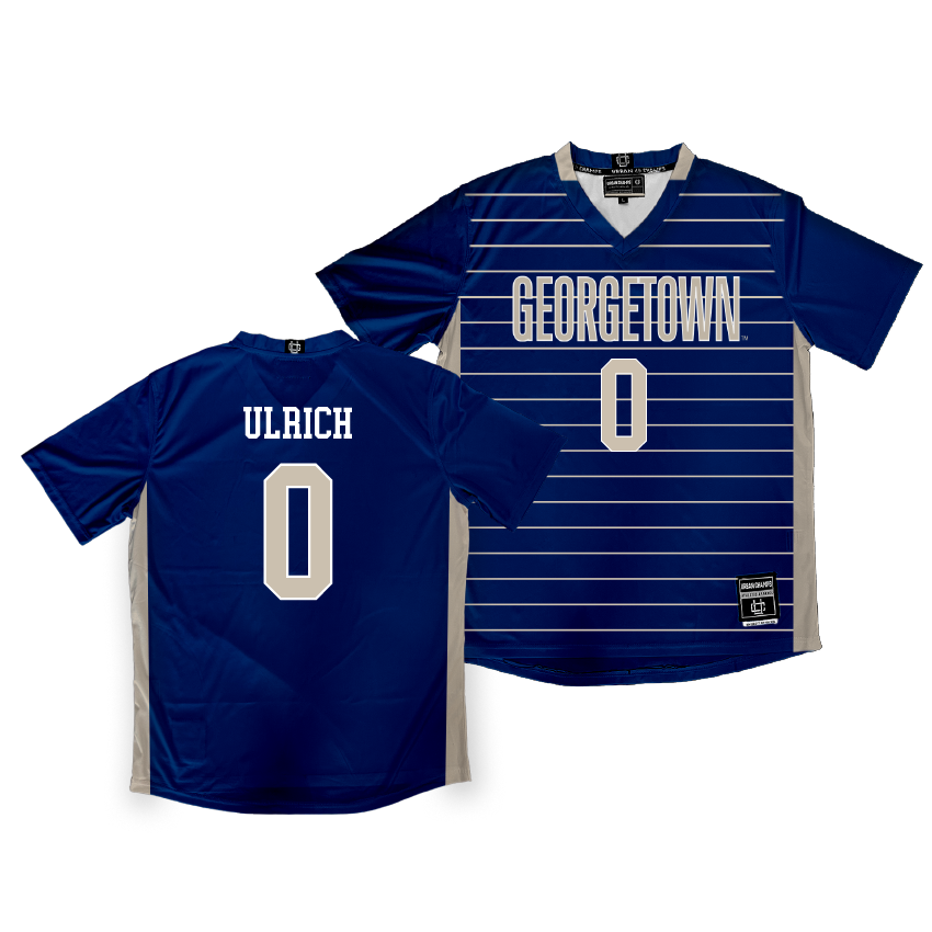 Georgetown Men's Soccer Navy Jersey - Luca Ulrich | #0