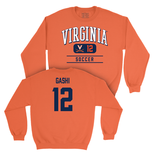 Virginia Men's Soccer Orange Classic Crew - Albin Gashi Small