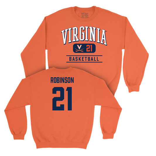 Virginia Men's Basketball Orange Classic Crew - Anthony Robinson Small