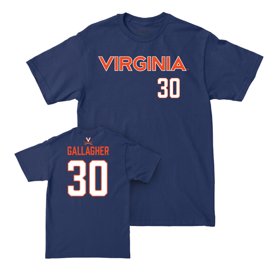 Virginia Men's Soccer Navy Sideline Tee - Colin Gallagher Small