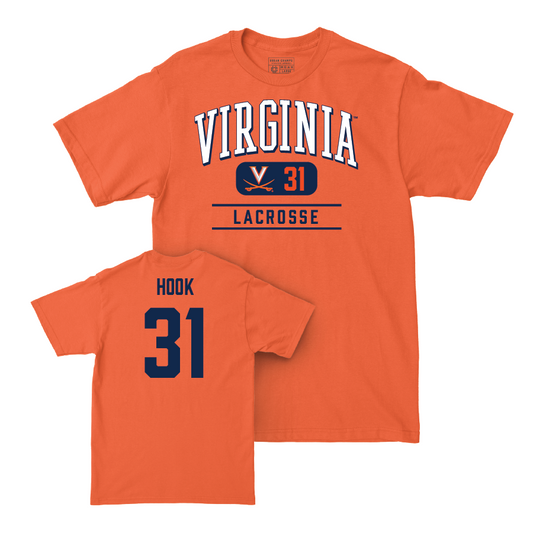 Virginia Men's Lacrosse Orange Classic Tee - Colin Hook Small