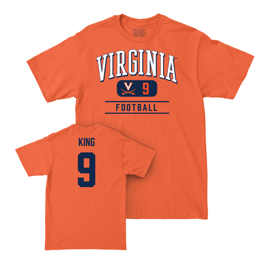 Virginia Football Orange Classic Tee - Coen King Small