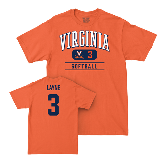 Virginia Softball Orange Classic Tee - Courtney Layne Small