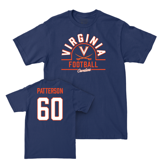 Virginia Football Navy Arch Tee - Charlie Patterson Small