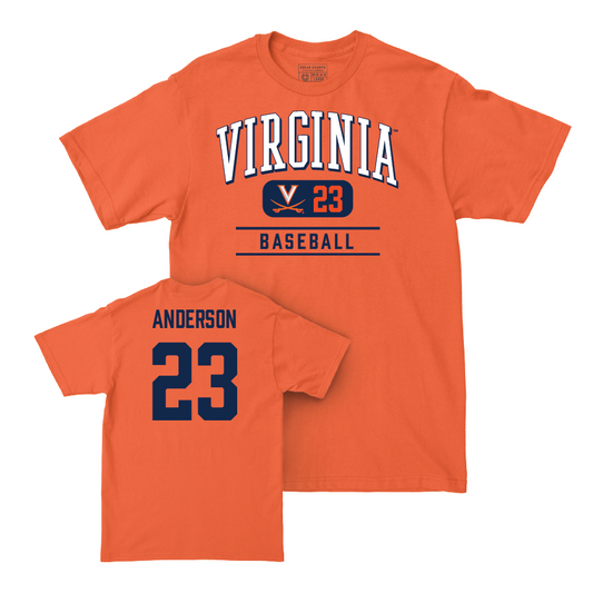 Virginia Baseball Orange Classic Tee - Ethan Anderson Small