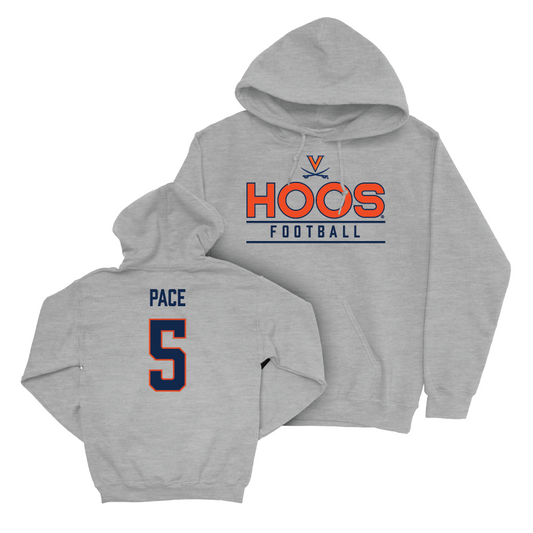 Virginia Football Sport Grey Hoos Hoodie - Kobe Pace Small