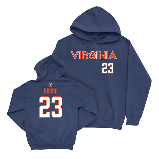 Virginia Women's Soccer Navy Sideline Hoodie - Laney Rouse Small