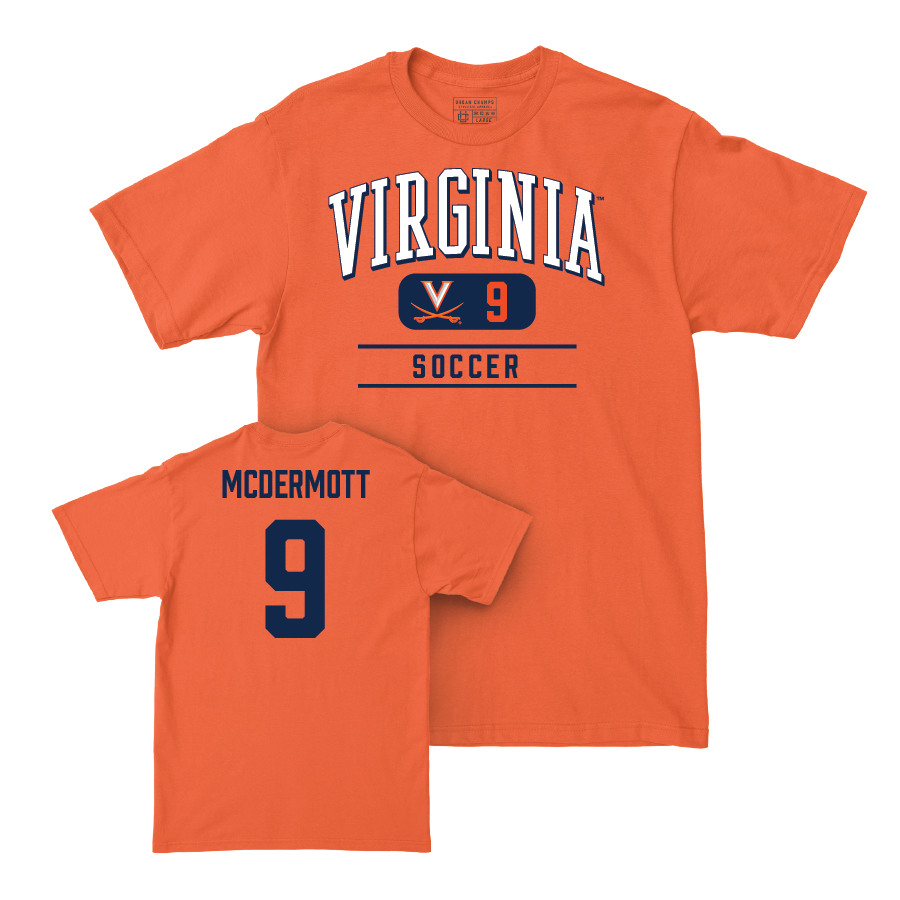 Virginia Women's Soccer Orange Classic Tee - Meredith McDermott Small