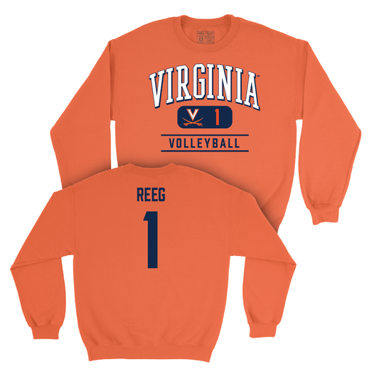 Virginia Women's Volleyball Orange Classic Crew - Meredith Reeg Small