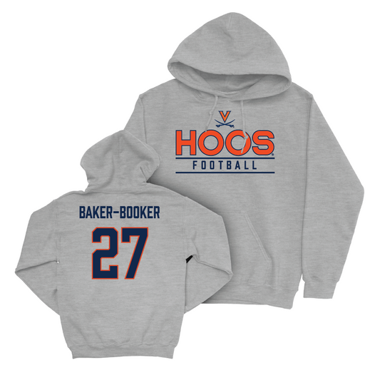 Virginia Football Sport Grey Hoos Hoodie - Trent Baker-Booker Small