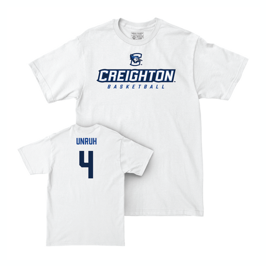 Creighton Women's Basketball White Athletic Comfort Colors Tee  - Lexi Unruh