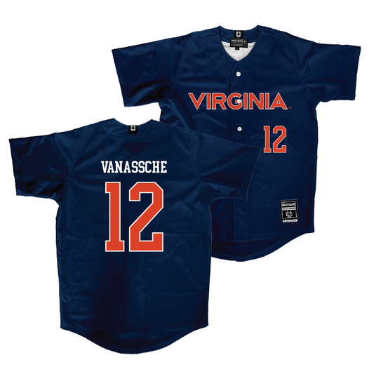 Virginia Softball Navy Jersey - Lauren VanAssche | #12