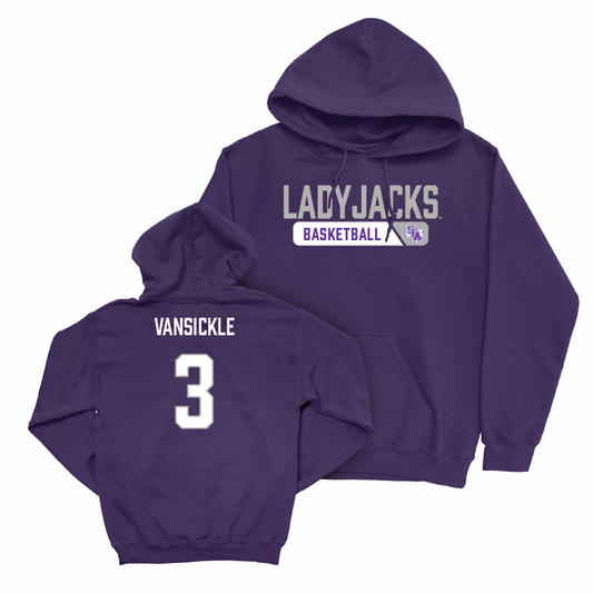 SFA Women's Basketball Purple Staple Hoodie  - Avery VanSickle