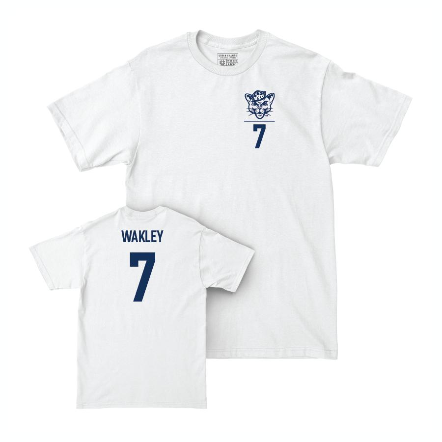 BYU Football White Logo Comfort Colors Tee - Koa Eldredge
