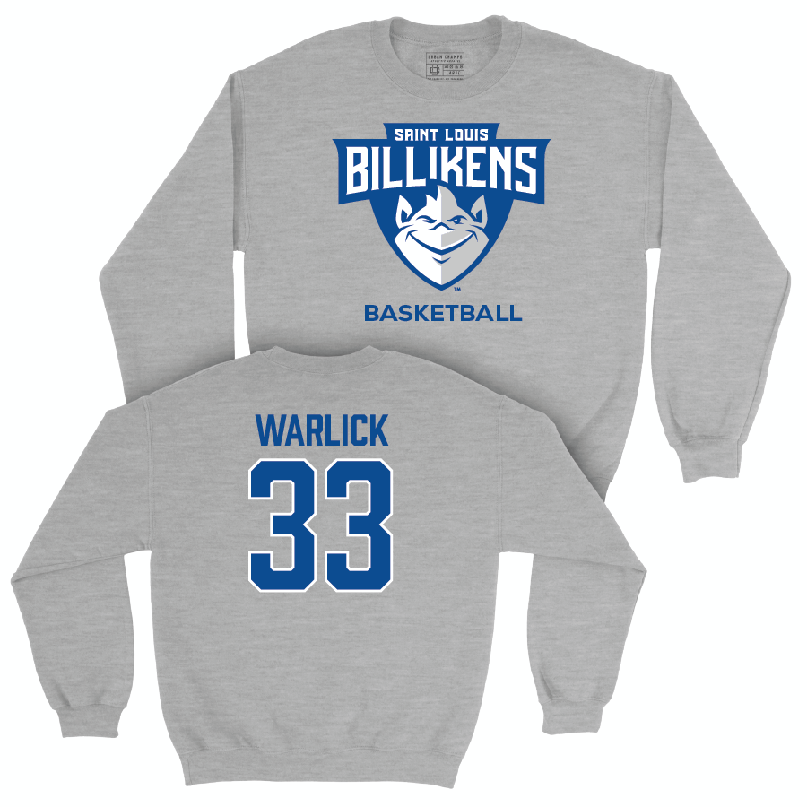 Saint Louis Men's Basketball Sport Grey Club Crew  - Dylan Warlick