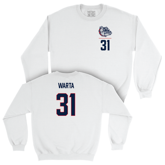 Gonzaga Women's Soccer White Logo Crew  - Emelia Warta