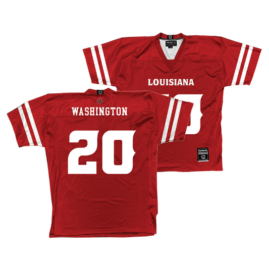 Louisiana Football Red Jersey - Dre Washington | #20