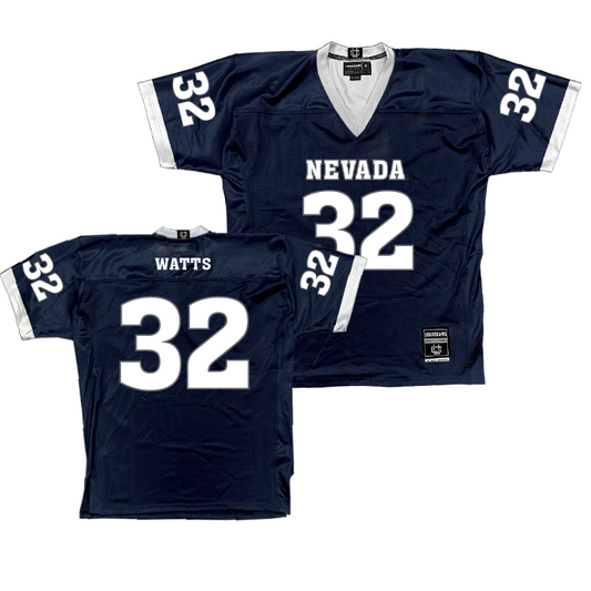 Nevada Navy Football Jersey - Drue Watts | #32