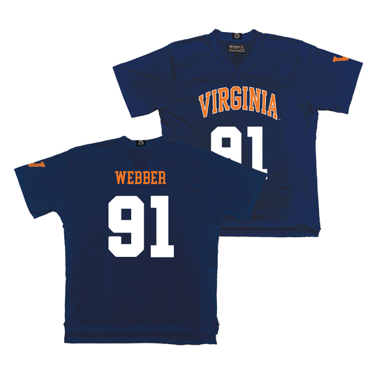 Virginia Men's Lacrosse Navy Jersey - Cole Webber | #91