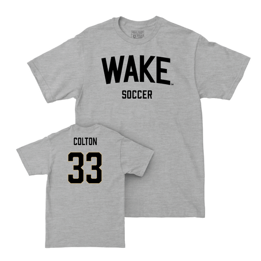Wake Forest Women's Soccer Sport Grey Wordmark Tee - Abbie Colton Small