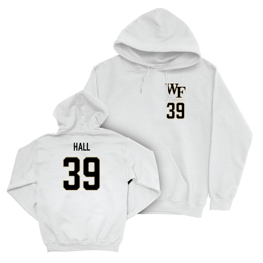 Wake Forest Football White Logo Hoodie - Aiden Hall Small