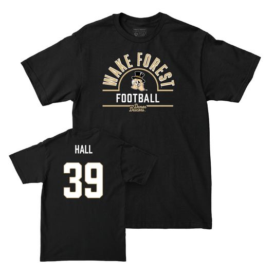 Wake Forest Football Black Arch Tee - Aiden Hall Small