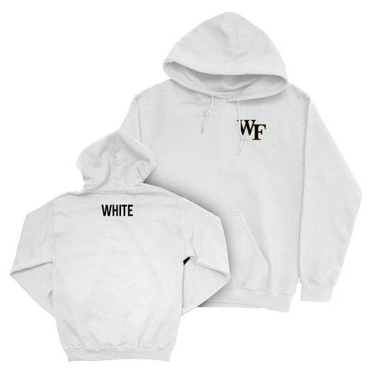 Wake Forest Men's Track & Field White Logo Hoodie - Andrew White Small