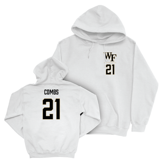 Wake Forest Football White Logo Hoodie - Branson Combs Small