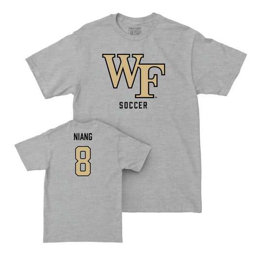 Wake Forest Men's Soccer Sport Grey Classic Tee - Babacar Niang Small