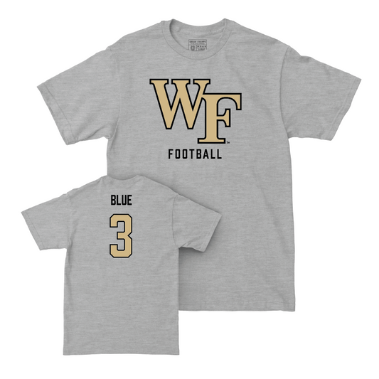 Wake Forest Football Sport Grey Classic Tee - Capone Blue Small
