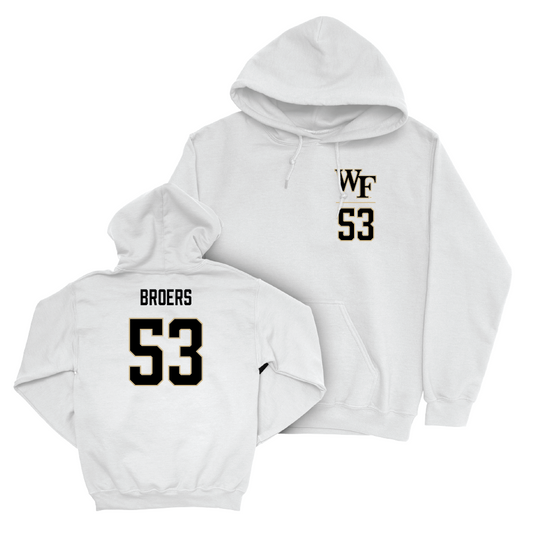Wake Forest Football White Logo Hoodie - Carter Broers Small