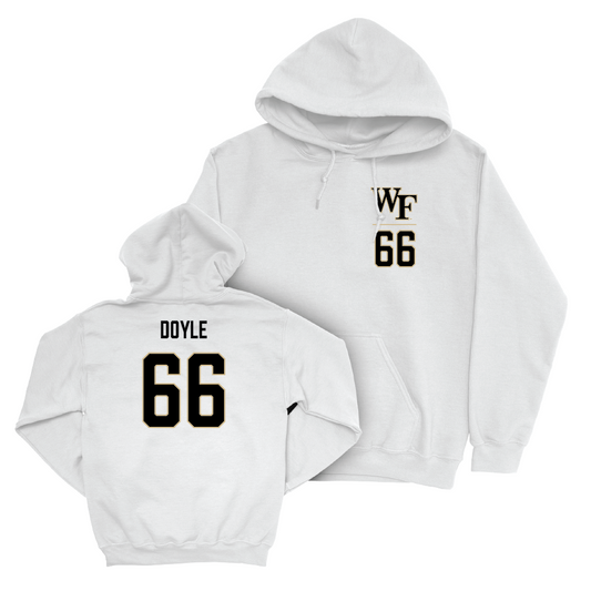 Wake Forest Football White Logo Hoodie - Cale Doyle Small