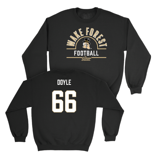 Wake Forest Football Black Arch Crew - Cale Doyle Small