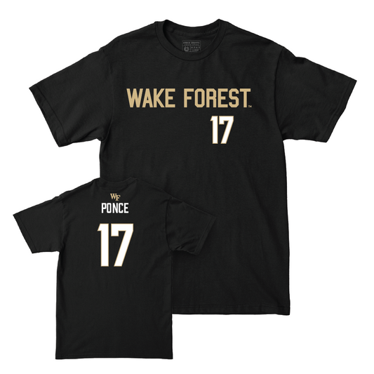 Wake Forest Men's Soccer Black Sideline Tee - Camilo Ponce Small