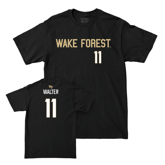 Wake Forest Baseball Black Sideline Tee - Chase Walter Small
