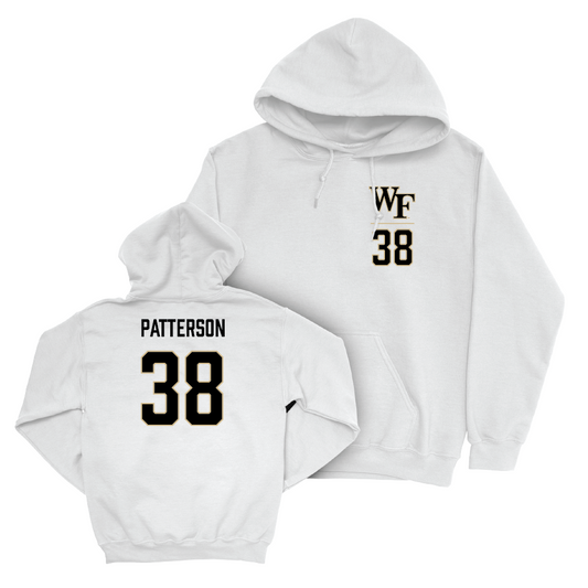 Wake Forest Football White Logo Hoodie - Davaughn Patterson Small