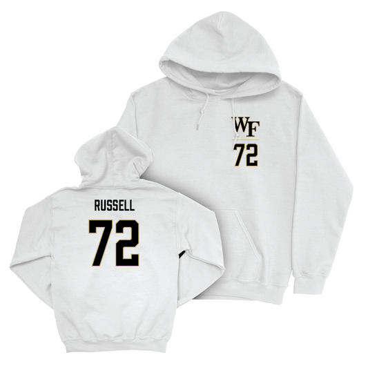 Wake Forest Football White Logo Hoodie - Erik Russell Small