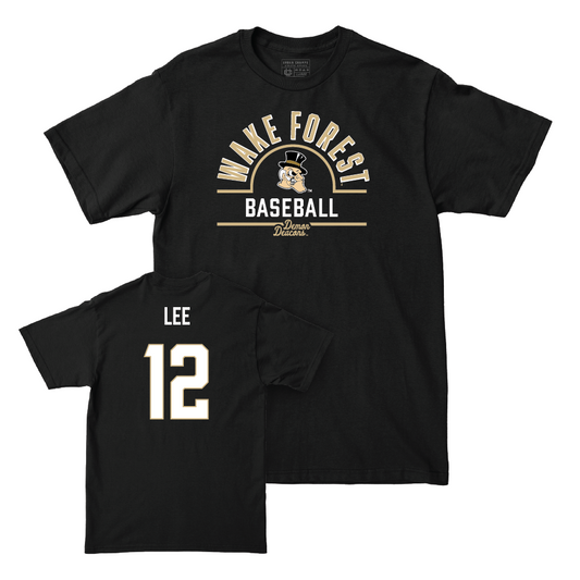Wake Forest Baseball Black Arch Tee - Hudson Lee Small