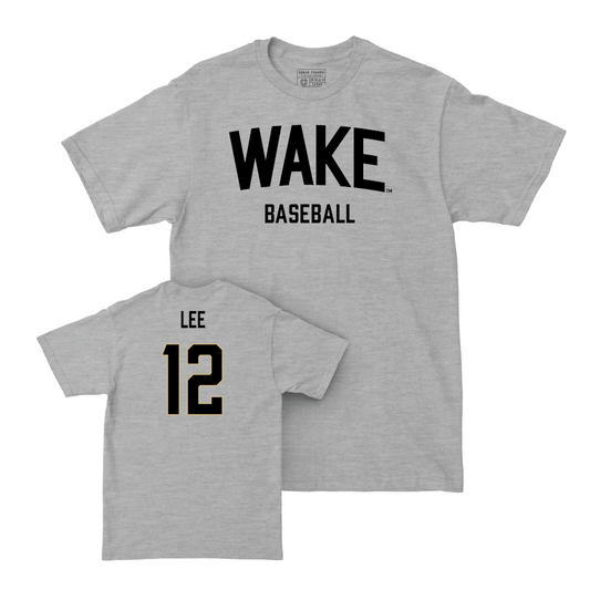 Wake Forest Baseball Sport Grey Wordmark Tee - Hudson Lee Small