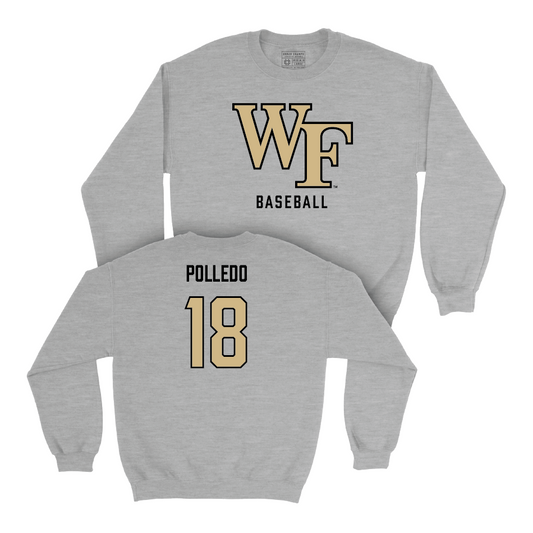 Wake Forest Baseball Sport Grey Classic Crew - Jeter Polledo Small