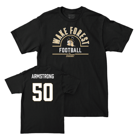 Wake Forest Football Black Arch Tee - Kyland Armstrong Small
