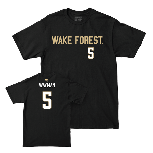 Wake Forest Football Black Sideline Tee - Kendron Wayman Small