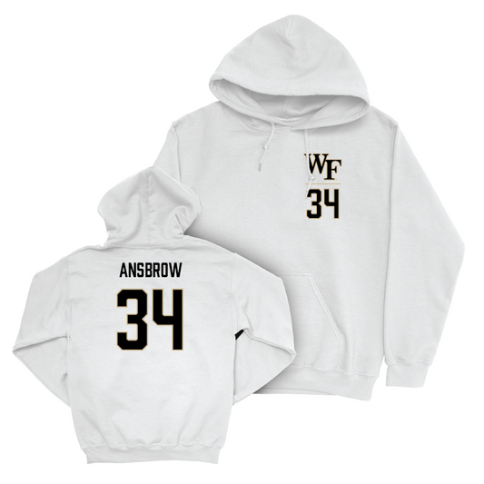 Wake Forest Women's Soccer White Logo Hoodie - Laurel Ansbrow Small
